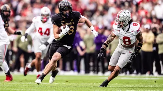 November 16, 2024, Chicago, IL: A game between Northwestern Football and Ohio State at Wrigley Field in Chicago, IL on Saturday, November 16, 2024. (Photo by Ryan Kuttler/Northwestern Athletics)