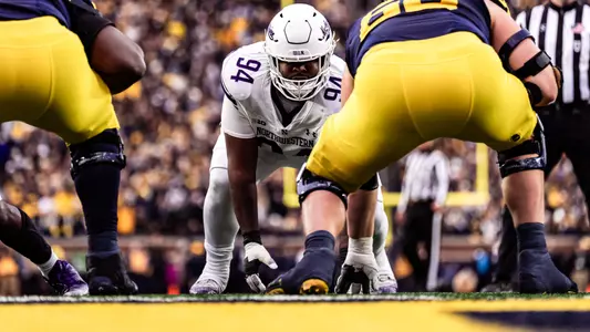 November 23, 2024, Ann Arbor, MI: A game between Northwestern Football and Michigan at Michigan Stadium in Ann Arbor, MI on Saturday, November 23, 2024. (Photo by Ryan Kuttler/Northwestern Athletics)