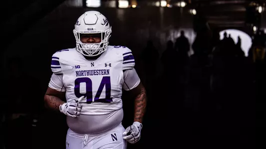 November 23, 2024, Ann Arbor, MI: A game between Northwestern Football and Michigan at Michigan Stadium in Ann Arbor, MI on Saturday, November 23, 2024. (Photo by Ryan Kuttler/Northwestern Athletics)