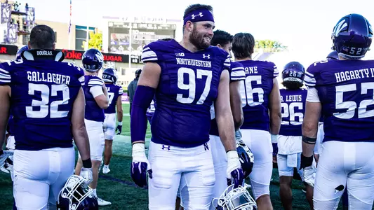 September 9, 2023, Evanston, IL: A game between Northwestern Football and UTEP at Ryan Field in Evanston, IL on Saturday, September 9, 2023. (Photo by John Konstantaras/Northwestern Athletics)