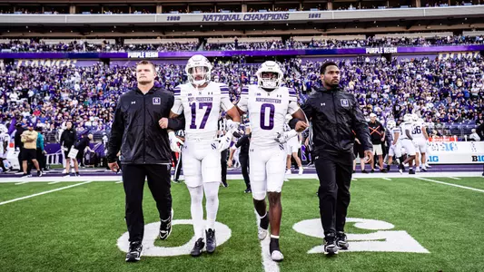 September 21, 2024, Seattle, WA: A game between Northwestern Football and Washington at Husky Stadium in Seattle, WA on Saturday, September 21, 2024. (Photo by Ryan Kuttler/Northwestern Athletics)
