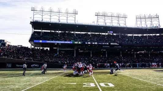 November 30, 2024, Chicago, IL: A game between Northwestern Football and Illinois at Wrigley Field in Chicago, IL on Saturday, November 30, 2024. (Photo by Ryan Kuttler/Northwestern Athletics)