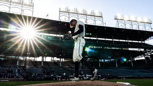 May 9, 2025, Chicago, IL: A game between Northwestern Baseball and Ohio State at Wrigley Field in Chicago, IL on Friday, May 9, 2025. (Photo by Ryan Kuttler/Northwestern Athletics)