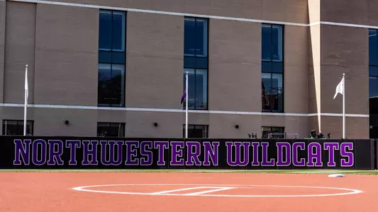 March 21, 2025, Evanston, IL: A game between Northwestern Softball and Mississippi State at Sharon J. Drysdale Field in Evanston, IL on Friday, March 21, 2025. (Photo by Ryan Kuttler/Northwestern Athletics)
