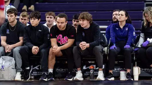 January 17, 2025, Evanston, IL: A dual meet between Northwestern Wrestling and Michigan at Welsh-Ryan Arena in Evanston, IL on Friday, January 17, 2025. (Photo by Ryan Kuttler/Northwestern Athletics)