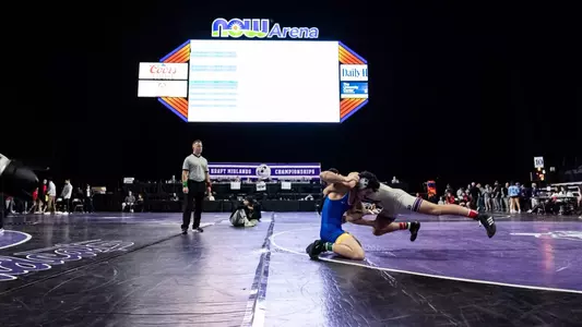 December 30, 2024, Hoffman Estates, IL: Northwestern Wrestling hosts the 2024 Ken Kraft Midlands Championships at NOW Arena in Hoffman Estates, IL on Monday, December 30, 2024. (Photo by Ryan Kuttler/Northwestern Athletics)