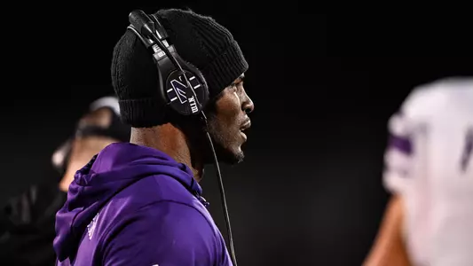 November 25, 2023, Champaign, IL: A game between Northwestern Football and Illinois at University of Illinois Memorial Stadium in Champaign, IL on Saturday, November 25, 2023. (Photo by Ryan Kuttler/Northwestern Athletics)
