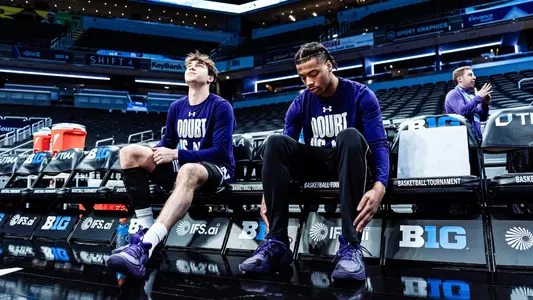 March 12, 2025, Indianapolis, IN: A game between Northwestern Men’s Basketball and Minnesota during the 2025 Big Ten Men’s Basketball Tournament at Gainbridge Fieldhouse in Indianapolis, IN on Wednesday, March 12, 2025. (Photo by Ryan Kuttler/Northwestern Athletics)