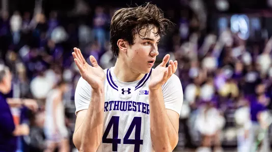 January 29, 2025, Evanston, IL: A game between Northwestern Men’s Basketball and Rutgers at Welsh-Ryan Arena in Evanston, IL on Wednesday, January 29, 2025. (Photo by Ryan Kuttler/Northwestern Athletics)