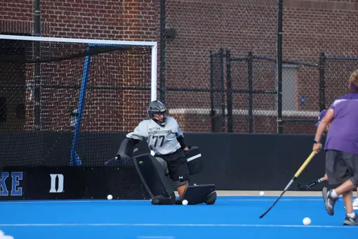 Durham, NC Ð Sep 5: NCAA Field Hockey - Northwestern at Duke at Jack Katz Stadium in Durham, NC on September 5, 2025. (Credit: Andy Mead/YCJ)