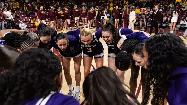 Women's Basketball Team Huddle