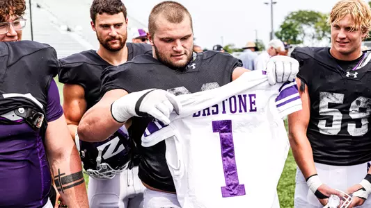 August 16, 2025, Evanston, IL: Northwestern Football practices at Northwestern Medicine Field at Martin Stadium in Evanston, IL on Saturday, August 16, 2025. (Photo by Griffin Quinn/Northwestern Athletics)