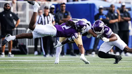 September 27, 2025, Evanston, IL: A game between Northwestern Football and UCLA at Northwestern Medicine Field at Martin Stadium in Evanston, IL on Saturday, September 27, 2025. (Photo by Griffin Quinn/Northwestern Athletics)