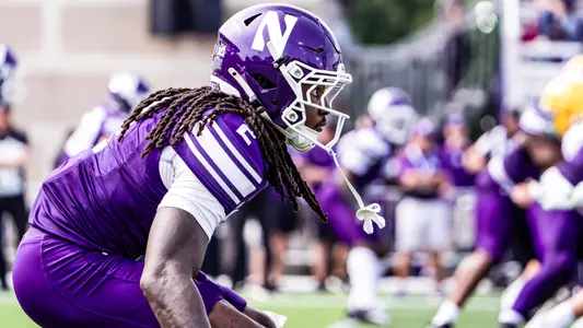 September 13, 2025, Evanston, IL: A game between Northwestern Football and Oregon at Northwestern Medicine Field at Martin Stadium in Evanston, IL on Saturday, September 13, 2025. (Photo by Mary Grace Grabill/Northwestern Athletics)