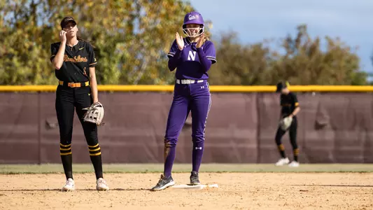 October 11, 2025, Glenview, IL: A game between Northwestern Softball and Loyola at Loyola Academy at Theodore G. Munz S.J. Campus in Glenview, IL on Saturday, October 11, 2025. (Photo by Kailey Zagst/Northwestern Athletics)