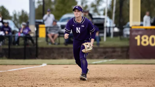 October 11, 2025, Glenview, IL: A game between Northwestern Softball and Loyola at Loyola Academy at Theodore G. Munz S.J. Campus in Glenview, IL on Saturday, October 11, 2025. (Photo by Kailey Zagst/Northwestern Athletics)