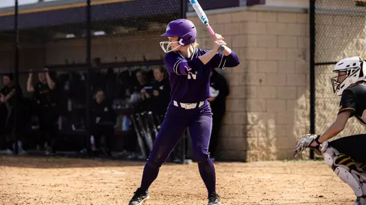 October 11, 2025, Glenview, IL: A game between Northwestern Softball and Loyola at Loyola Academy at Theodore G. Munz S.J. Campus in Glenview, IL on Saturday, October 11, 2025. (Photo by Kailey Zagst/Northwestern Athletics)