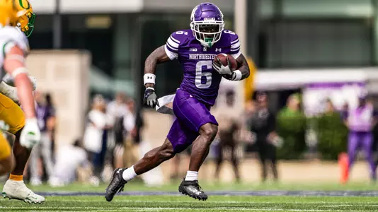 September 13, 2025, Evanston, IL: A game between Northwestern Football and Oregon at Northwestern Medicine Field at Martin Stadium in Evanston, IL on Saturday, September 13, 2025. (Photo by Ryan Kuttler/Northwestern Athletics)