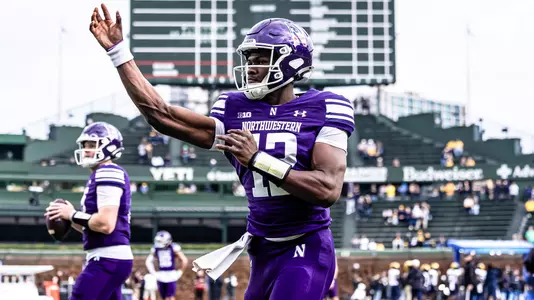 November 15, 2025, Chicago, IL: A game between Northwestern Football and Michigan at Wrigley Field in Chicago, IL on Saturday, November 15, 2025. (Photo by Kailey Zagst/Northwestern Athletics)