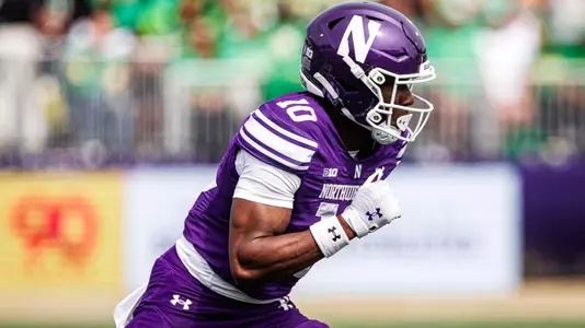 September 13, 2025, Evanston, IL: A game between Northwestern Football and Oregon at Northwestern Medicine Field at Martin Stadium in Evanston, IL on Saturday, September 13, 2025. (Photo by Griffin Quinn/Northwestern Athletics)