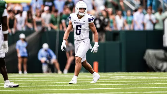 August 30, 2025, New Orleans, LA: A game between Northwestern Football and Tulane at Yulman Field in New Orleans, LA on Saturday, August 30, 2025. (Photo by Ryan Kuttler/Northwestern Athletics)
