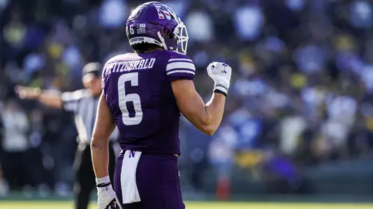 November 15, 2025, Chicago, IL: A game between Northwestern Football and Michigan at Wrigley Field in Chicago, IL on Saturday, November 15, 2025. (Photo by Griffin Quinn/Northwestern Athletics)