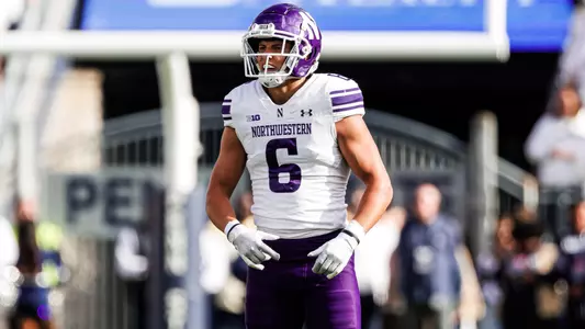 October 11, 2025, University Park, PA: A game between Northwestern Football and Penn State at Beaver Stadium in University Park, PA on Saturday, October 11, 2025. (Photo by Griffin Quinn/Northwestern Athletics)