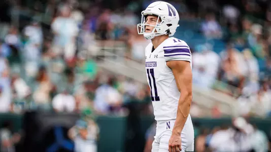 August 30, 2025, New Orleans, LA: A game between Northwestern Football and Tulane at Yulman Stadium in New Orleans, LA on Saturday, August 30, 2025. (Photo by Griffin Quinn/Northwestern Athletics)