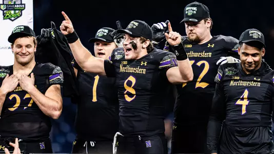 December 26, 2025, Detroit, MI: A game between Northwestern Football and Central Michigan during the Game Above Sports Bowl at Ford Field in Detroit, MI on Friday, December 26, 2025. (Photo by Ryan Kuttler/Northwestern Athletics)