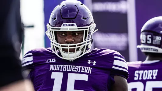 September 13, 2025, Evanston, IL: A game between Northwestern Football and Oregon at Northwestern Medicine Field at Martin Stadium in Evanston, IL on Saturday, September 13, 2025. (Photo by Mary Grace Grabill/Northwestern Athletics)