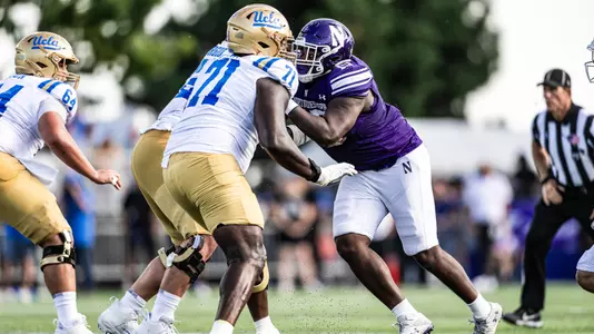 September 27, 2025, Evanston, IL: A game between Northwestern Football and UCLA at Northwestern Medicine Field at Martin Stadium in Evanston, IL on Saturday, September 27, 2025. (Photo by Ryan Kuttler/Northwestern Athletics)