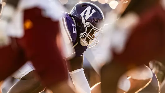October 4, 2025, Evanston, IL: A game between Northwestern Football and Louisiana Monroe at Northwestern Medicine Field at Martin Stadium in Evanston, IL on Saturday, October 4, 2025. (Photo by Ryan Kuttler/Northwestern Athletics)