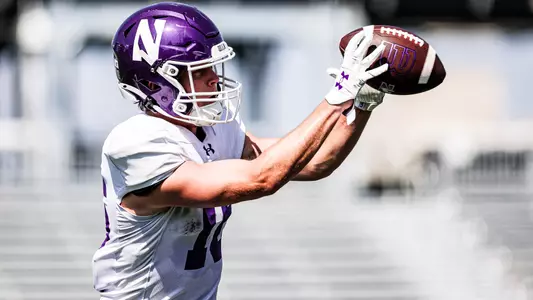 August 13, 2025, Evanston, IL: Northwestern Football practices at Northwestern Medicine Field at Martin Stadium in Evanston, IL on Wednesday, August 13, 2025. (Photo by Griffin Quinn/Northwestern Athletics)