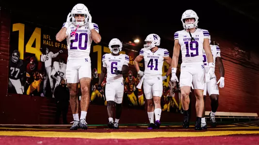 November 7, 2025, Los Angeles, CA: A game between Northwestern Football and the University of Southern California at The Los Angeles Memorial Coliseum in Los Angeles, CA on Friday, November 7, 2025. (Photo by Griffin Quinn/Northwestern Athletics)