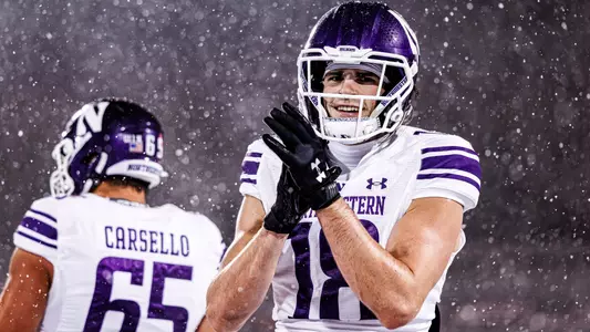 November 29, 2025, Champaign, IL: A game between Northwestern Football and Illinois at Gies Memorial Stadium in Champaign, IL on Saturday, November 29, 2025. (Photo by Griffin Quinn/Northwestern Athletics)