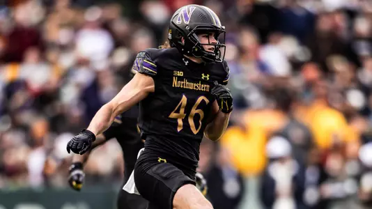 November 23, 2025, Chicago, IL: A game between Northwestern Football and Minnesota at Wrigley Field in Chicago, IL on Saturday, November 23, 2025. (Photo by Mary Grace Grabill/Northwestern Athletics)