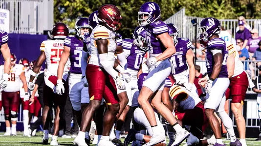 October 4, 2025, Evanston, IL: A game between Northwestern Football and ULM at Northwestern Medicine Field at Martin Stadium in Evanston, IL on Saturday, October 4, 2025. (Photo by Kailey Zagst/Northwestern Athletics)