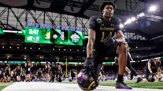 December 26, 2025, Detroit, MI: A game between Northwestern Football and Central Michigan at Ford Field in Detroit, MI on Friday, December 26, 2025. (Photo by Griffin Quinn/Northwestern Athletics)