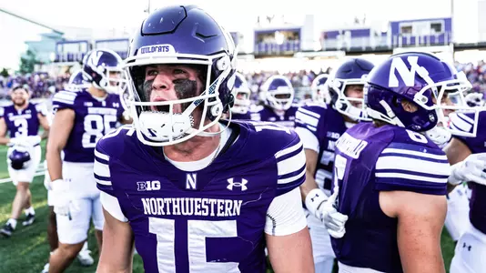 September 27, 2025, Evanston, IL: A game between Northwestern Football and UCLA at Northwestern Medicine Field at Martin Stadium in Evanston, IL on Saturday, September 27, 2025. (Photo by Ryan Kuttler/Northwestern Athletics)