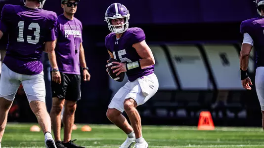 August 9, 2025, Evanston, IL: Northwestern Football practices at Northwestern Medicine Field at Martin Stadium in Evanston, IL on Saturday, August 9, 2025. (Photo by Griffin Quinn/Northwestern Athletics)