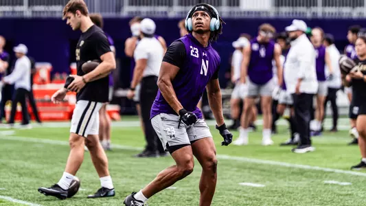 October 18, 2025, Evanston, IL: A game between Northwestern Football and Purdue at Northwestern Medicine Field at Martin Stadium in Evanston, IL on Saturday, October 18, 2025. (Photo by Michelle Nartey/Northwestern Athletics)