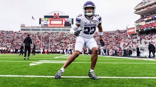 October 25, 2025, Lincoln, NE: A game between Northwestern Football and Nebraska at Memorial Stadium in Lincoln, NE on Saturday, October 25, 2025. (Photo by Ryan Kuttler/Northwestern Athletics)