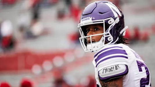 October 25, 2025, Lincoln, NE: A game between Northwestern Football and Nebraska at Memorial Stadium in Lincoln, NE on Saturday, October 25, 2025. (Photo by Griffin Quinn/Northwestern Athletics)