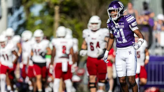 August 31, 2024, Evanston, IL: A game between Northwestern Football and Miami Ohio at Northwestern Medicine Field at Martin Stadium in Evanston, IL on Saturday, August 31, 2024. (Photo by Bailey Black/Northwestern Athletics)
