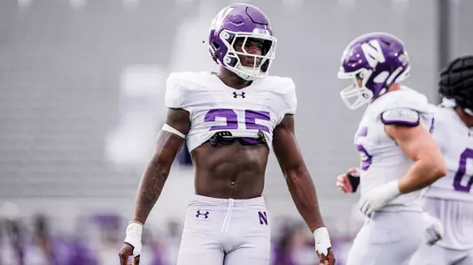 September 23, 2025, Evanston, IL: Northwestern Football practices at Northwestern Medicine Field at Martin Stadium in Evanston, IL on Tuesday, September 23, 2025. (Photo by Griffin Quinn/Northwestern Athletics)