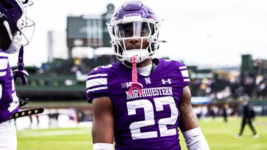 November 15, 2025, Chicago, IL: A game between Northwestern Football and Michigan at Wrigley Field in Chicago, IL on Saturday, November 15, 2025. (Photo by Mary Grace Grabill/Northwestern Athletics)