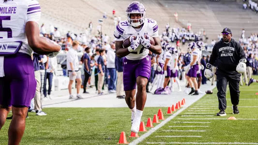 October 11, 2025, University Park, PA: A game between Northwestern Football and Penn State at Beaver Stadium in University Park, PA on Saturday, October 11, 2025. (Photo by Griffin Quinn/Northwestern Athletics)