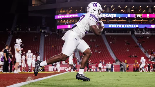 November 7, 2025, Los Angeles, CA: A game between Northwestern Football and the University of Southern California at The Los Angeles Memorial Coliseum in Los Angeles, CA on Friday, November 7, 2025. (Photo by Griffin Quinn/Northwestern Athletics)