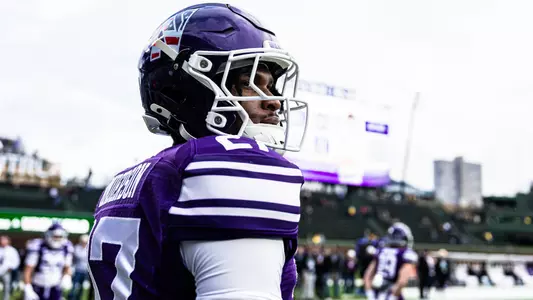 November 15, 2025, Chicago, IL: A game between Northwestern Football and Michigan at Wrigley Field in Chicago, IL on Saturday, November 15, 2025. (Photo by Ryan Kuttler/Northwestern Athletics)