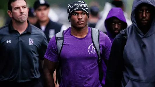 September 13, 2025, Evanston, IL: A game between Northwestern Football and Oregon at Northwestern Medicine Field at Martin Stadium in Evanston, IL on Saturday, September 13, 2025. (Photo by Griffin Quinn/Northwestern Athletics)